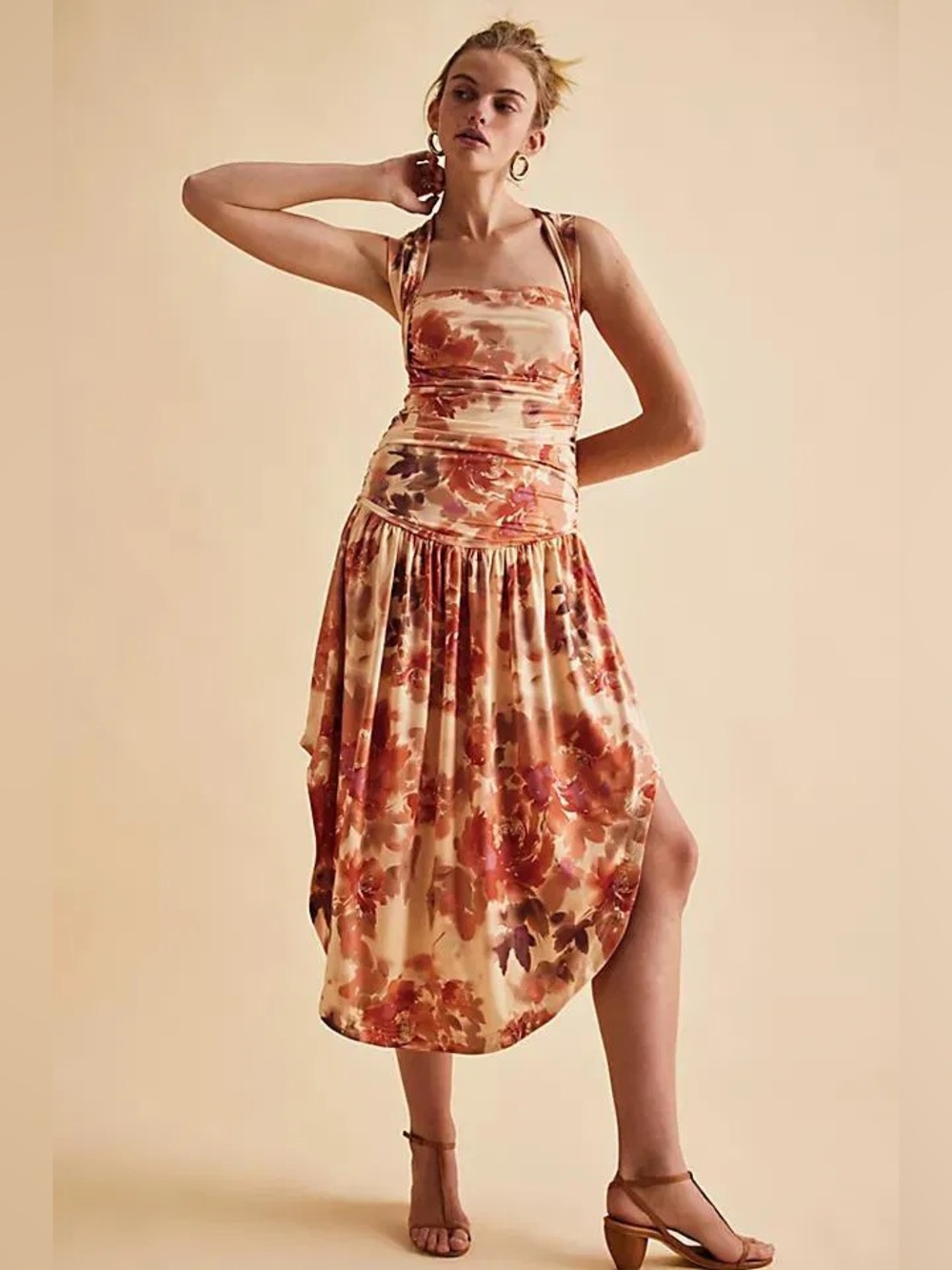 New Free People Raylon Midi Dress Size S
